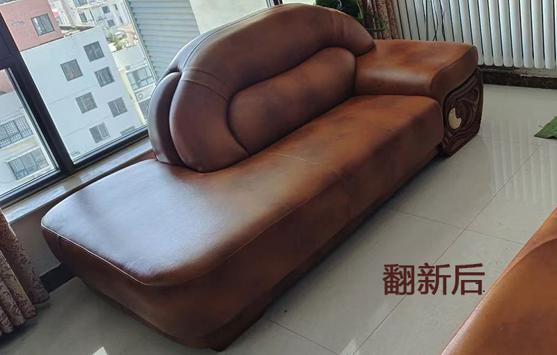 旧沙发翻新换皮后